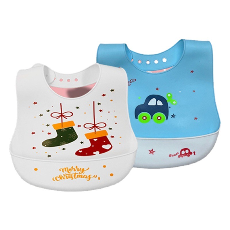 Babero de silicona para bebé 2023, a prueba de polvo y agua, babero de alimentación para bebé, babero antisaliva a prueba de aceite para niños, a prueba de salpicaduras.