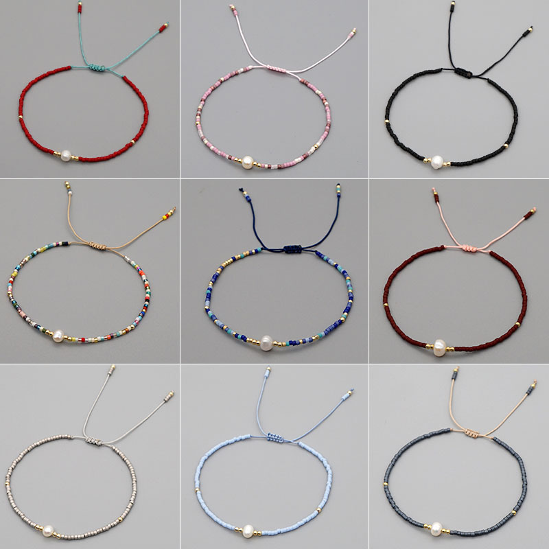Circle Pattern 1 Piece Simple Style Circle Beaded Irregular Pearl Women's Bracelets