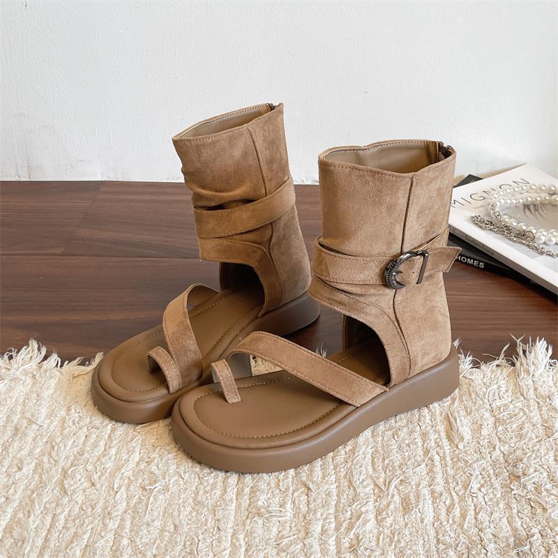 2026 nuevas botas frías de verano botas de vaqueros occidentales botas de pila de zapatos cortos