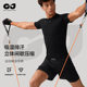 New Sports Shorts Men's Fitness Body Shaping Riding Yoga Breathable Sweat-wicking Seamless Quick-drying Pants Double Layer JS04