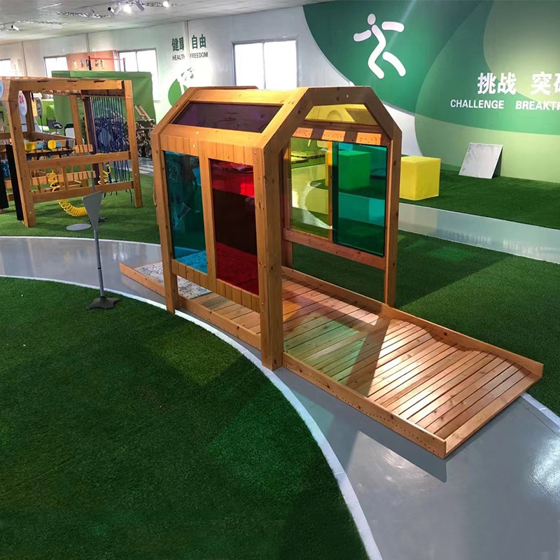 Children's Outdoor Traffic Game Theme Experience Area Role-Playing Traffic Police Command Station Rainbow Tunnel Traffic Light