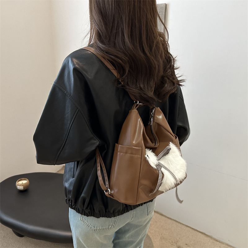 Bolso coreano de ocio occidental de dos hombros Bolso grande de un solo hombro mochila Bolso tolerante Mochila Highland Wave 2024