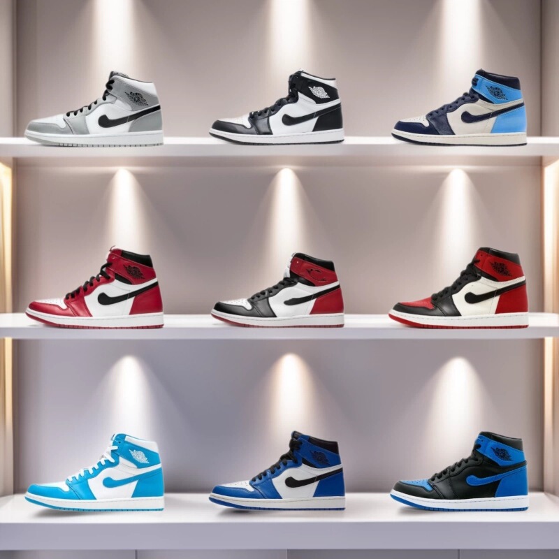 Cross-Border Foreign Trade Retro High-Top Basketball Shoes, Unisex Sneakers, Sports Shoes, Wear-Resistant, Non-Slip, Versatile Casual Shoes