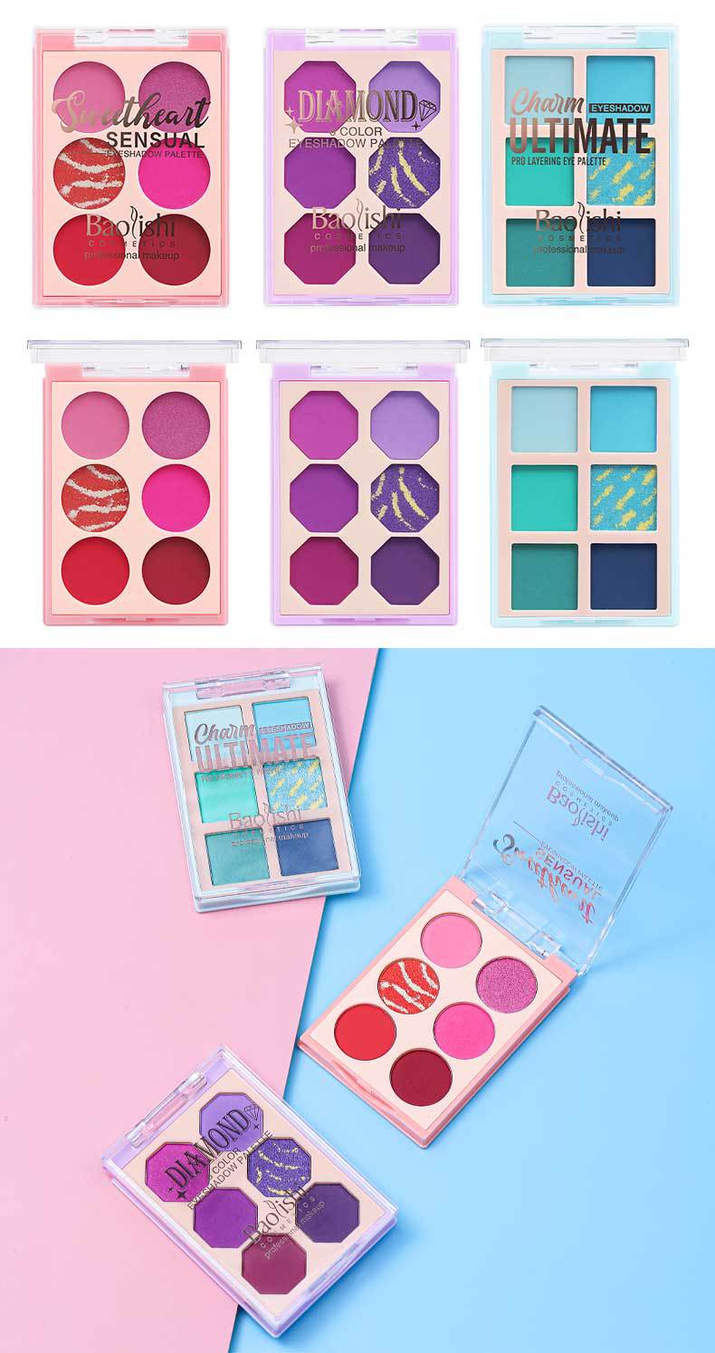 Piastra per ombretto per trucco di bellezza popolare INS a 6 colori_voghion.com