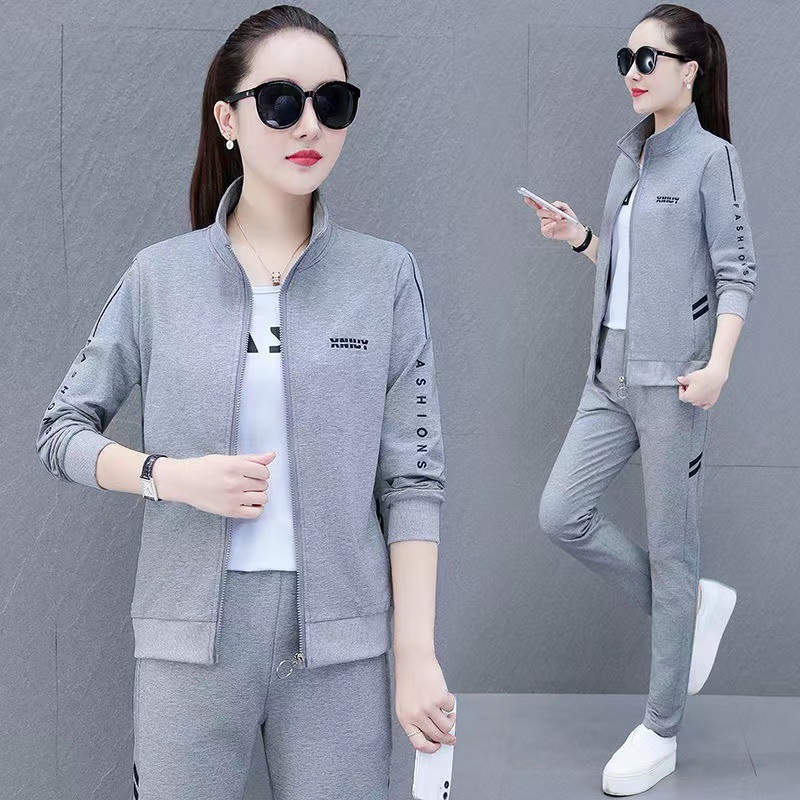 Young Mother's Spring Coat Middle-aged and Elderly Casual Sportswear Suit Women's Spring and Autumn Middle-aged Women's Western-style Two-piece Suit