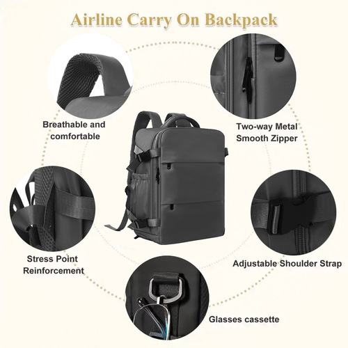 Flyhong Amazon cross-border travel backpack, large-capacity multifunctional backpack, schoolbag, travel bag, luggage