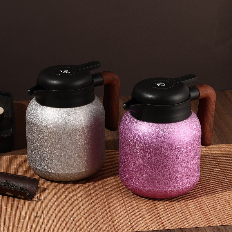 保温ポット軽チタンアルカリ水筒ハンドル付きコーヒーポット家庭用茶水分離退屈ポット煮込みティーポット保温カップ退屈|undefined