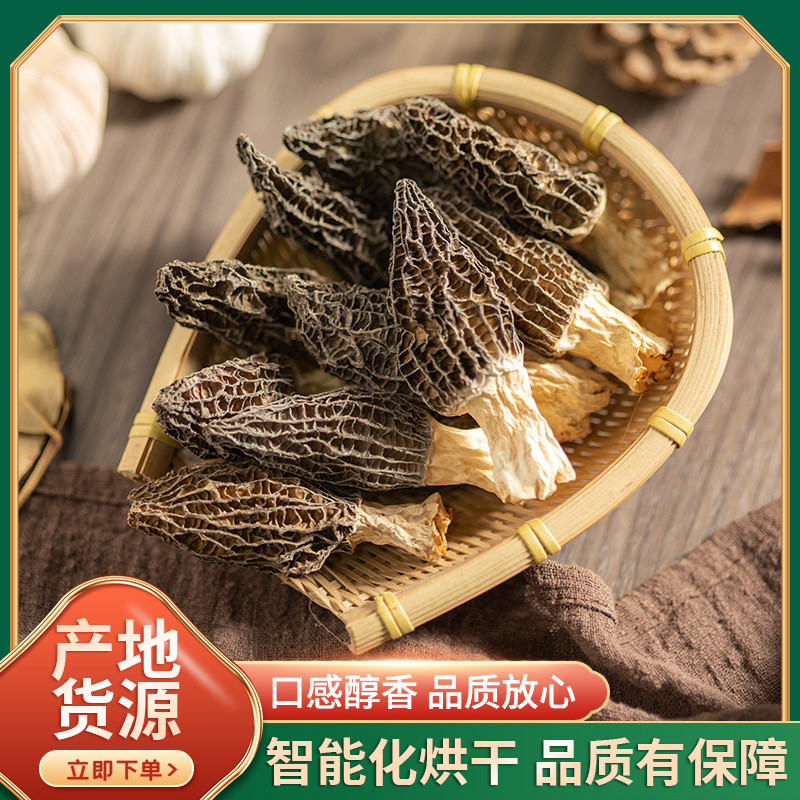 羊肚菌干货头茬羊肚菌干菌散装批发食用菌100g羊肚菌干货