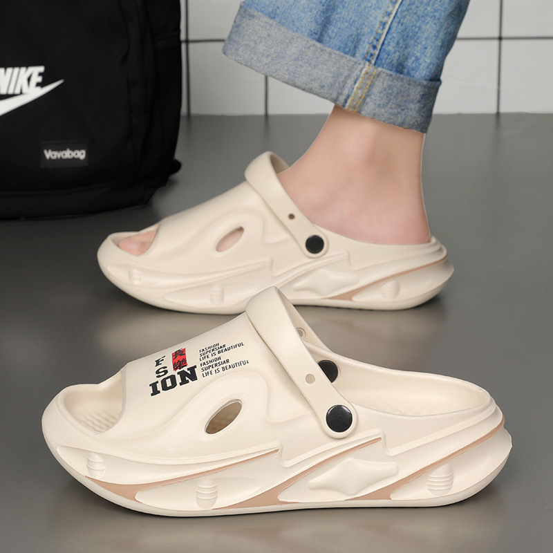 Sandalias pareja 2025 sandalias y pantuflas de verano ocio plataforma sandalias y pantuflas de playa de doble uso exterior zapatillas deportivas vietnamitas