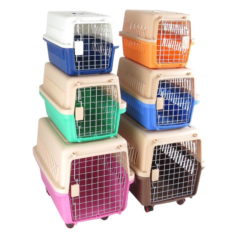 Pet Air Box Dog Transport Box Cat Transport Box Travel Dog Cage Teddy Aircraft Cage Dog Cage