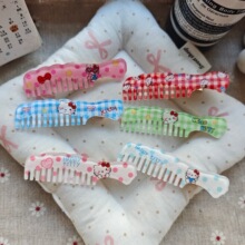 卡通透明KT猫梳子发夹趣味甜美可爱ins小众少女心刘海夹碎发头饰