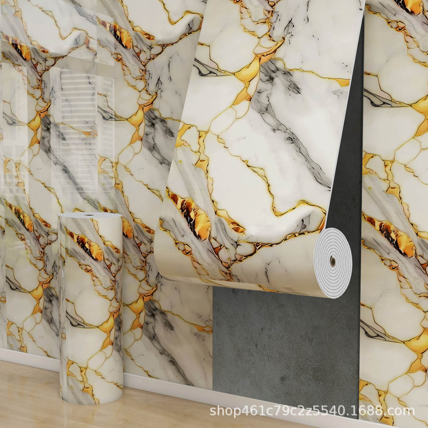 Comercio exterior mayorista espeso hogar autoadhesivo papel de pared mármol XPE bobina pegado pared sala de estar dormitorio pared de fondo