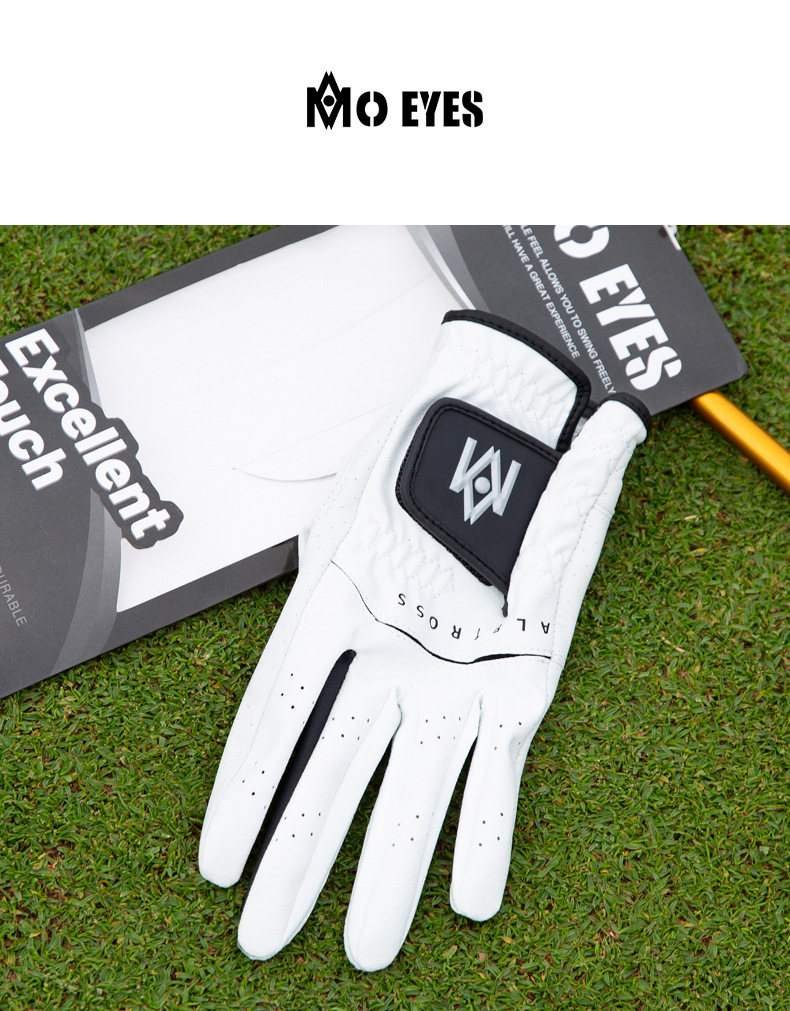Găng tay golf nam da cừu nhập khẩu khâu đơn tay phải — 22 chi tiết 8