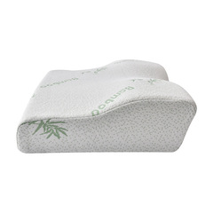 Butterfly-shaped memory foam pillow bamboo fiber slow rebound butterfly cervical pillow neck pillow core Amazon cross-border wholesale