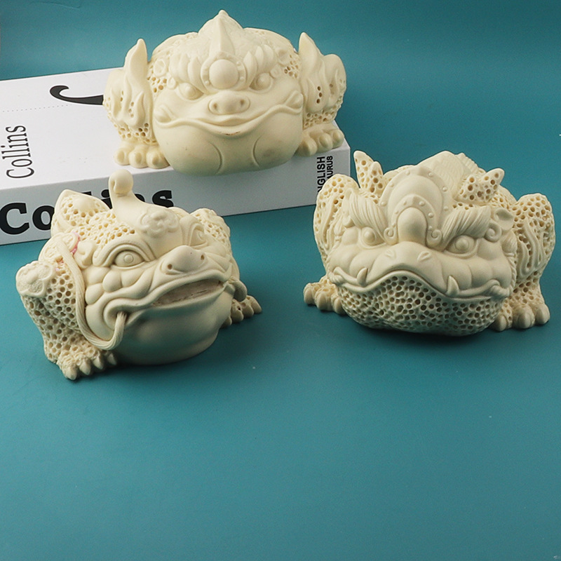 Lucky Golden Toad masa molde de silicona yeso decoración la joyería pastel chocolate fondant molde para hornear