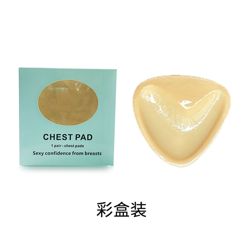 Triángulo de silicona pegatinas en el pecho mujeres empujan hacia arriba auto-adhesivo almohadilla en el pecho invisible engrosada esponja almohadilla traje de baño bikini ropa interior insertar