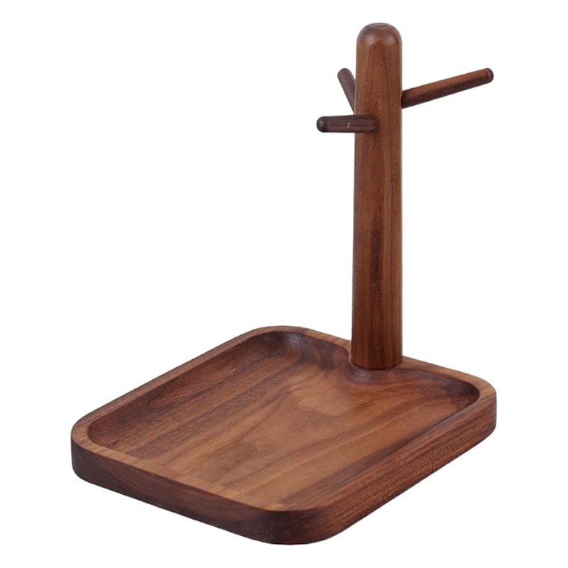 Titular de tejido de dibujos animados animal Haya simple vertical engrosada creativa de madera maciza libre de ponche de madera de escritorio titular de rollo de papel