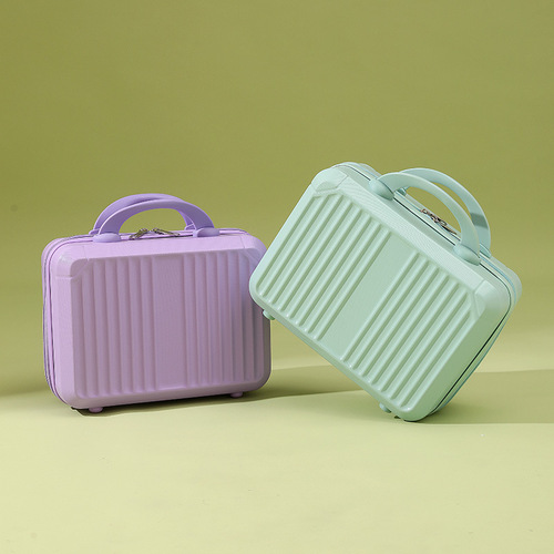 Portable suitcase, small travel bag, women's makeup box, 14 inches, 16 inches, mini storage bag, travel suitcase, boarding suitcase, lightweight