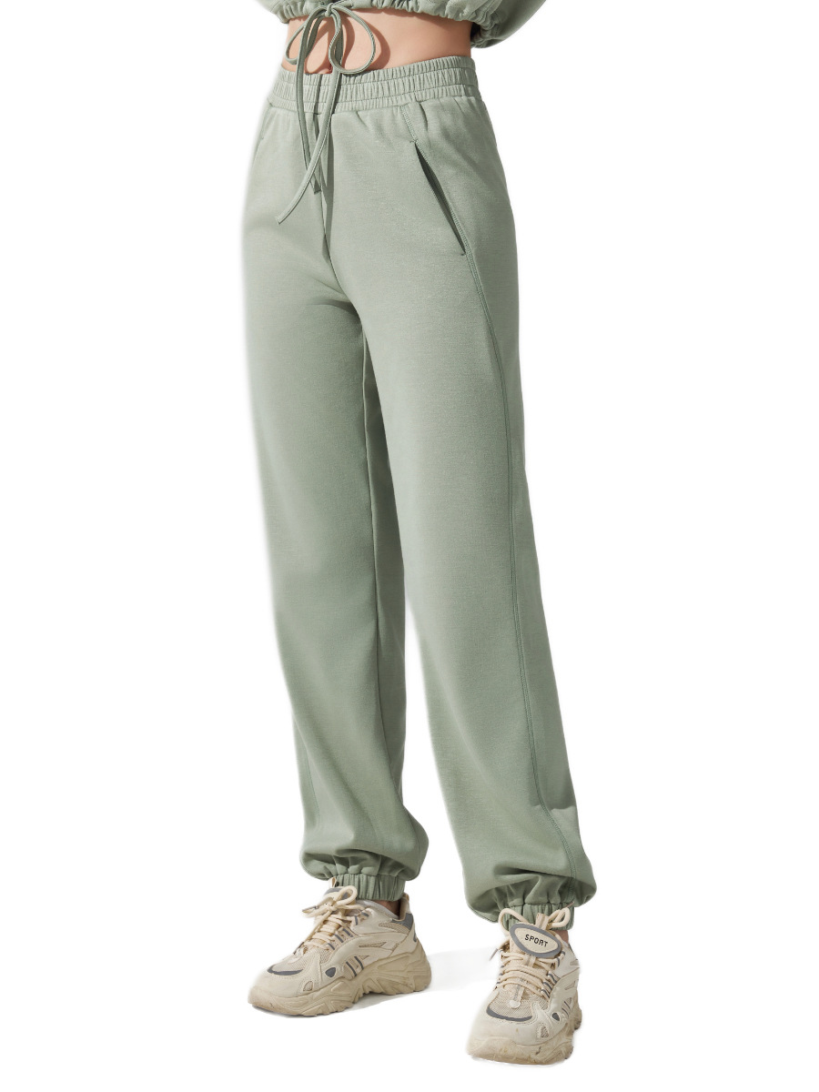 Pantalones deportivos al aire libre de primavera y otoño, pantalones de guardia para correr delgados con los pies de las mujeres, pantalones de fitness casuales de cintura alta, pantalones de yoga sueltos image 6