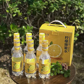 柠檬蜂蜜水 385ml*6 瓶 分离式瓶盖便捷蜂蜜饮料可贴牌批发一件发