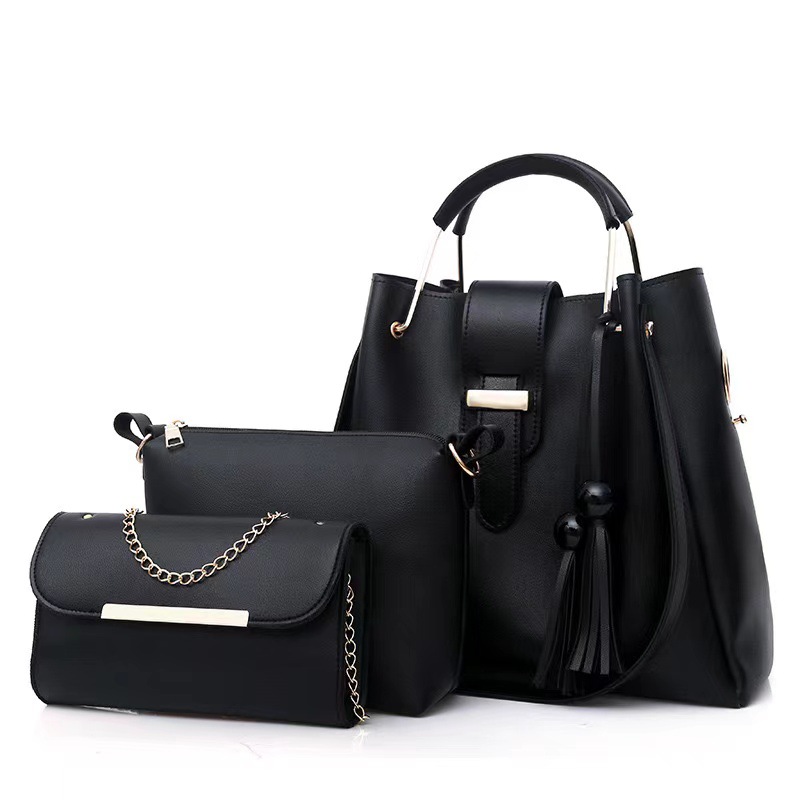 Bolsos transfronterizos nuevos bolsos de moda de tres piezas bolsos para niños bolsos de hombro para mujeres casuales bolsos image 6