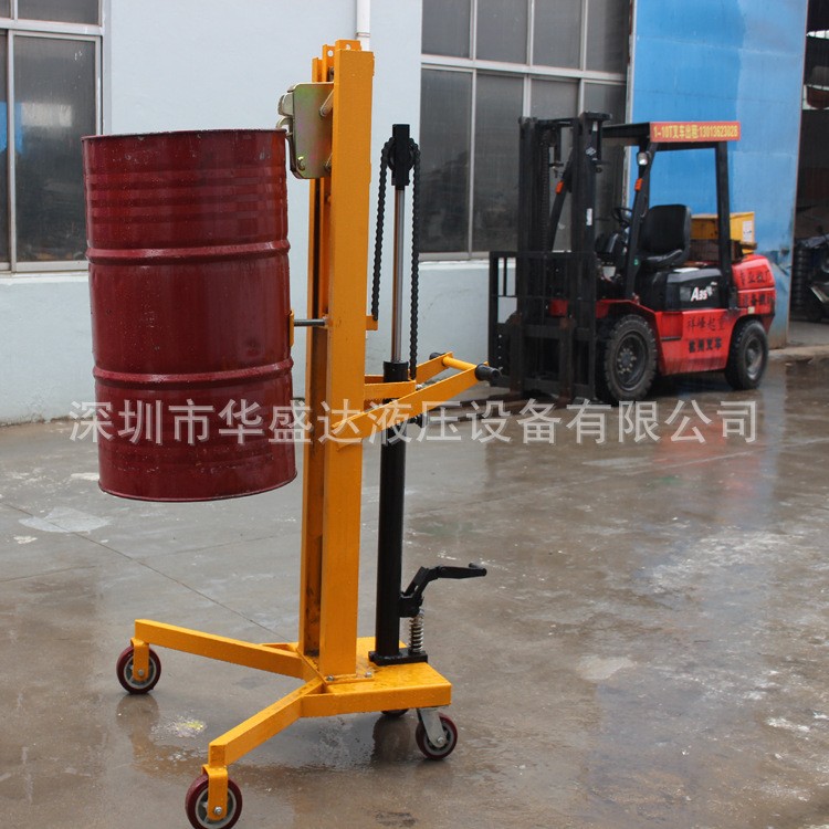 DTF450A油桶搬运车  脚踩油桶车 手推油桶搬运车 油桶翻转搬运车
