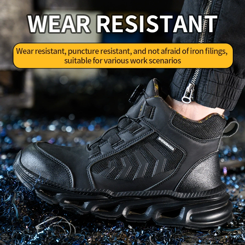 Мужские защитные ботинки: противоударные, с защитой от проколов, со стальным носком, утепленные, маслостойкие, ударопрочные, долговечные.