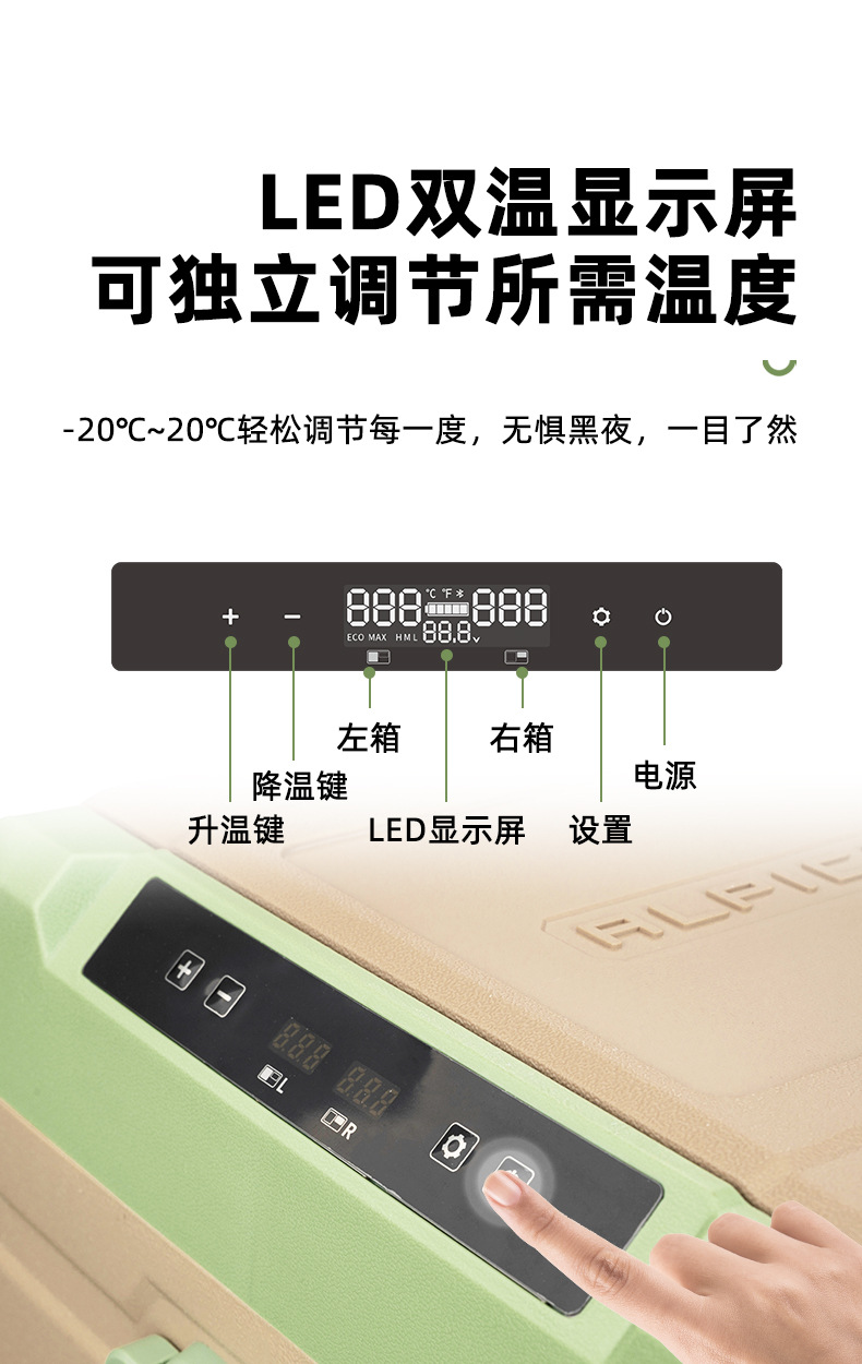 Ice Tiger Compressor Car Refrigerator Car Home Dual-use Refrigeration 12v24v Portable TA35 Youth Edition Dormitory Small