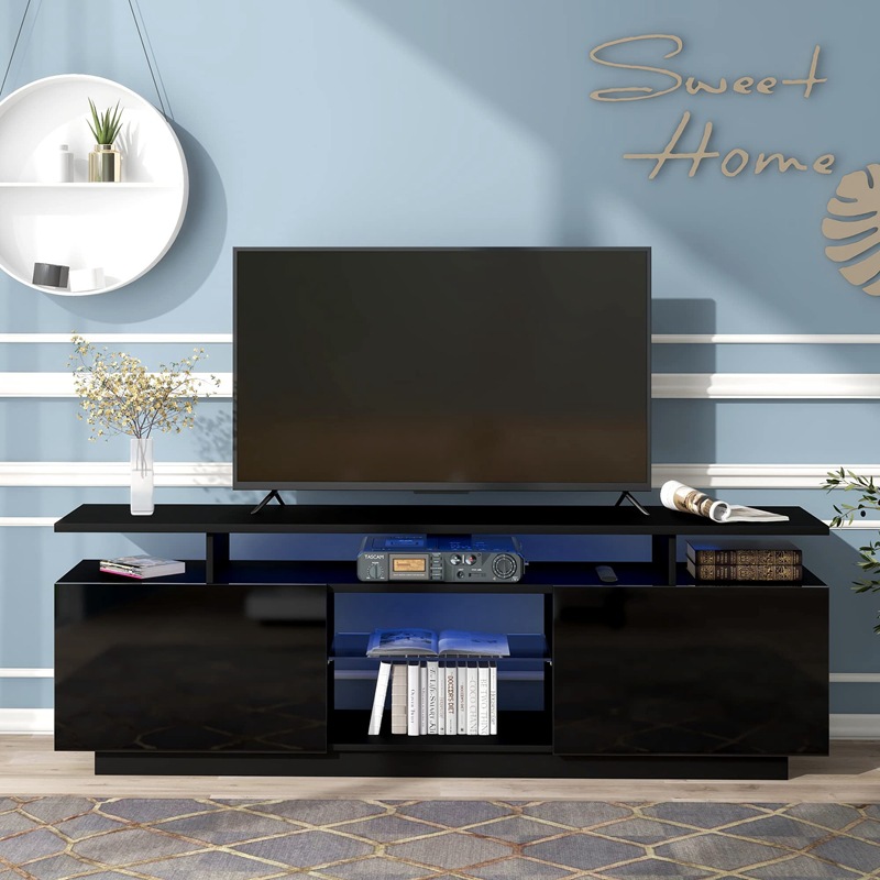 Nordic Style Simple TV Cabinet Modern Light Luxury Small Apartment Living Room Bedroom Floor TV Cabinet