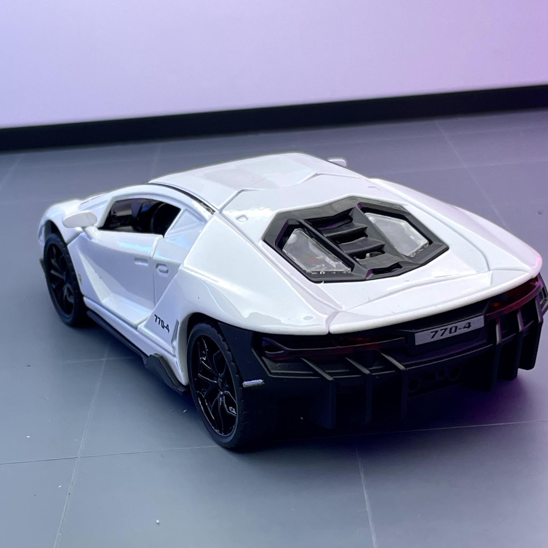 Weili aleación coche modelo 1:32 LANBO lp770 coche deportivo 3 Puerta Abierta tira del coche de juguete de sonido y luz modelo adornos