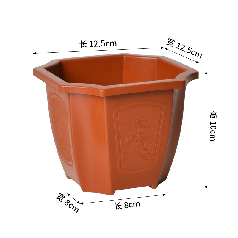 Maceta de Plástico para Plantas Resistente Engrosada para Balcón e Interior
