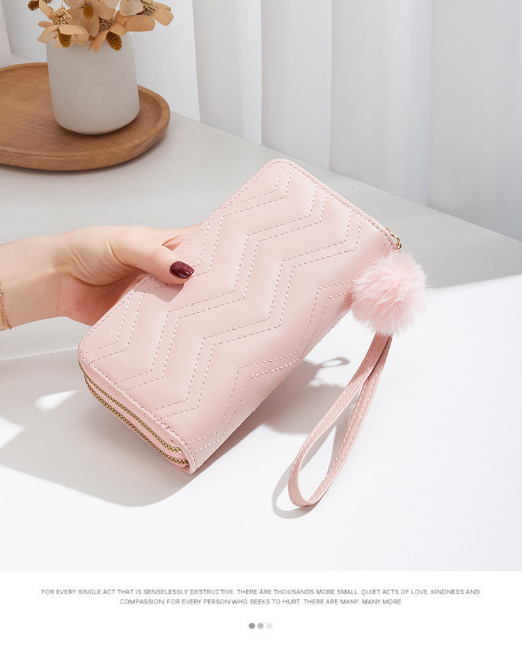 Women's Solid Color PVC Zipper Wallets display picture 7