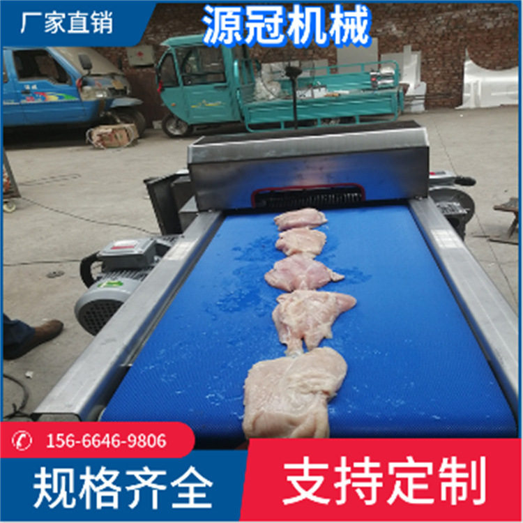 鲜肉切片机全自动鸡柳切条机 鸡胸肉牛肉猪皮开条设备 切割均匀