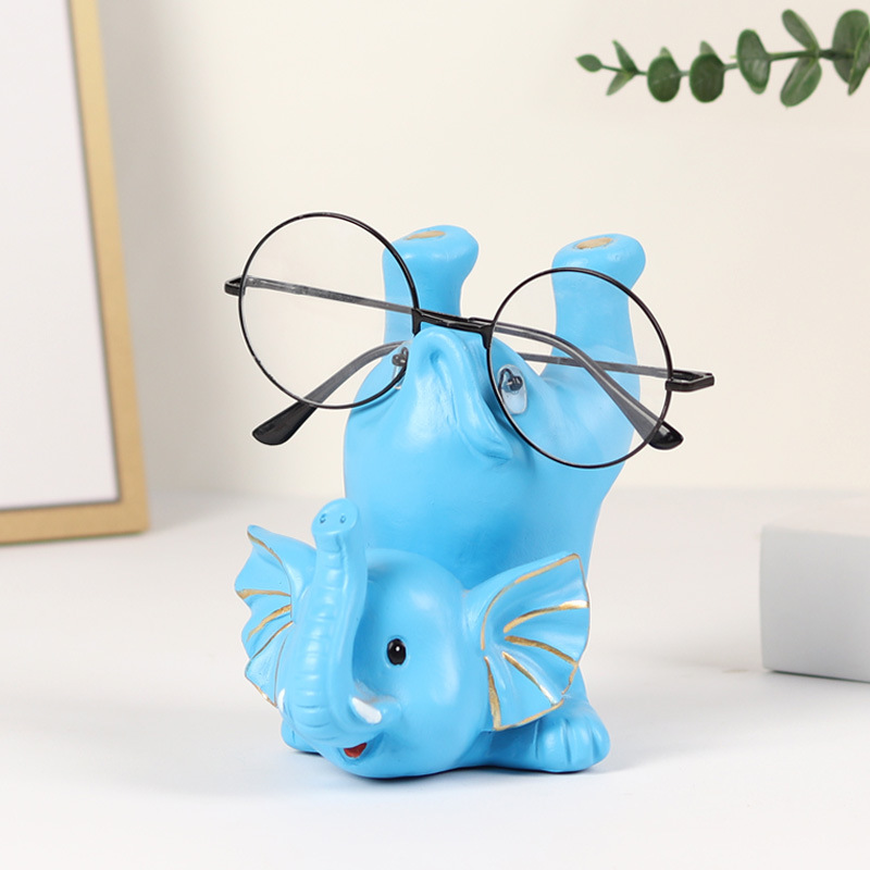 Creative Lucid Elephant Glasses Shelving Glasses Shop Display Rack Office Desktop Gift Glasses Storage Rack Ornaments