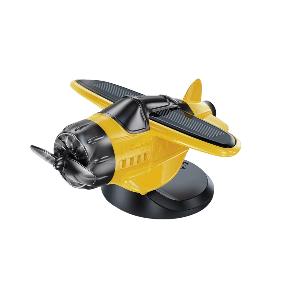 Automatic rotating creative airplane solar-powered, wireless transport, decorations, toy
