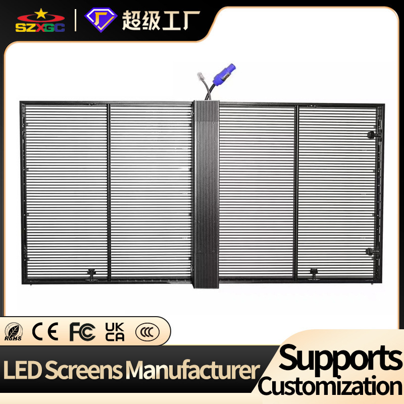 Indoor Led Transparent Screen Shopping Mall Wall Full Color High Definition Led Display Building Transparent Advertising Playback Screen Indoor Led Transparent Screen Shopping Mall Wall Full Color High Definition Led Display Building Transparent Advertising Playback Screen