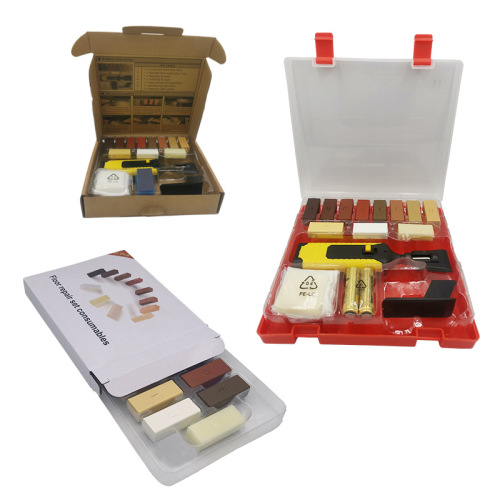 Cross-border floor wax repair kit furniture scratch repair set resin wax filling repair tool set wholesale