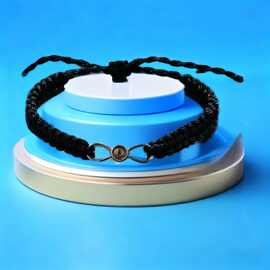 欧美热销100种语言我爱你铜镀字母投影手链时尚简约手环图片定 制