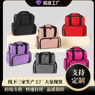 工厂定制大容量化妆包美甲收纳包便携外出美妆工具收纳包跨境爆款