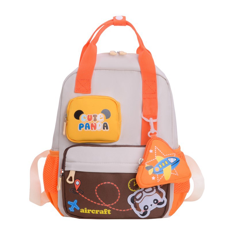 Jardín de infantes mochila de dibujos animados aviones lindos mochilas para niños y niñas nuevas mochilas de comercio exterior