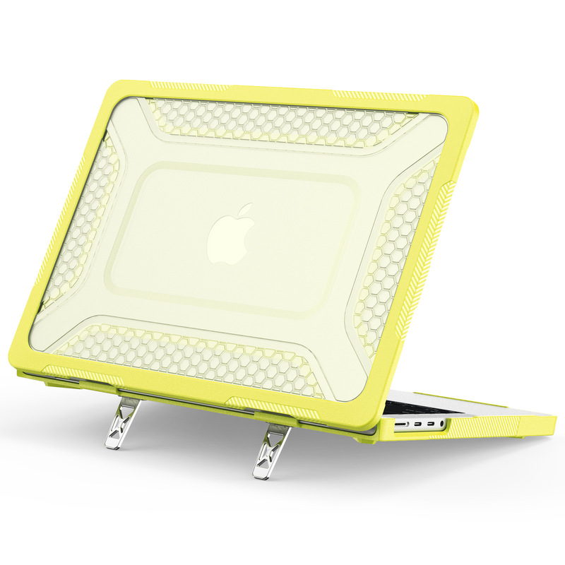 Suitable for Apple Notebook Pro14 Protective Case MacBook Transparent Air13.6 Matte Stand Anti-Fall Shell