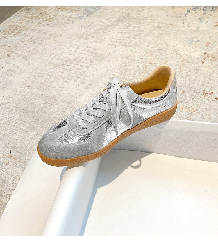 Casual Sneakers For Women Versatile Round Toe Trainers Comfy Fit_voghion.com