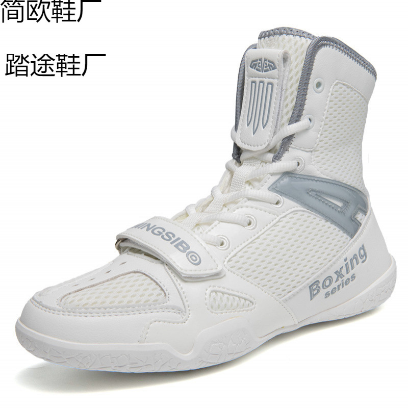 Cross-border dropshipping hot-selling boxing shoes, wrestling shoes, soft, comfortable, non-slip, for training and competition, indoor training shoes
