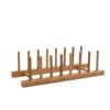 Solid wood dishes drain the kitchen shelf, multi -purpose folding pot lid, drain rack, one piece