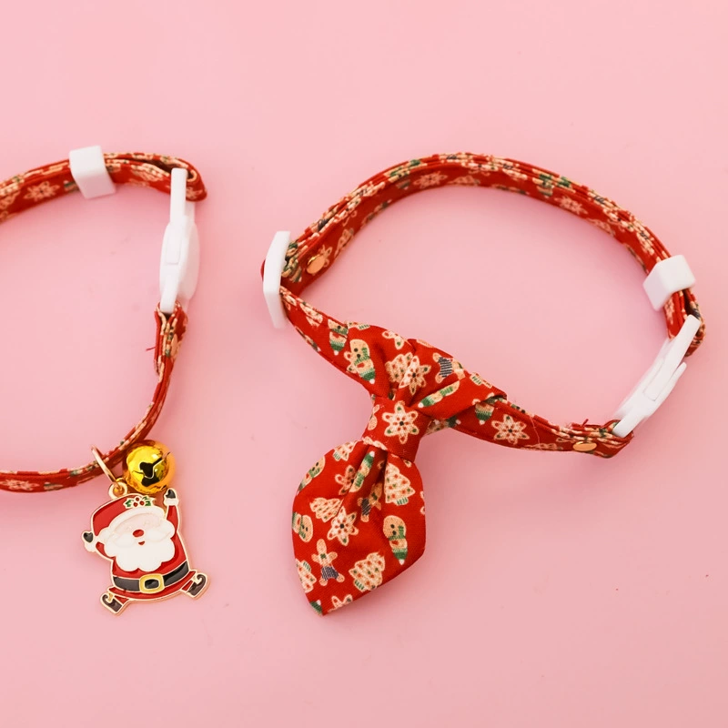 Рождественский праздник домашнее животное галстук-бабочка ошейник собака колокольчик кот анти-удушья безопасная пряжка джентльмен набор