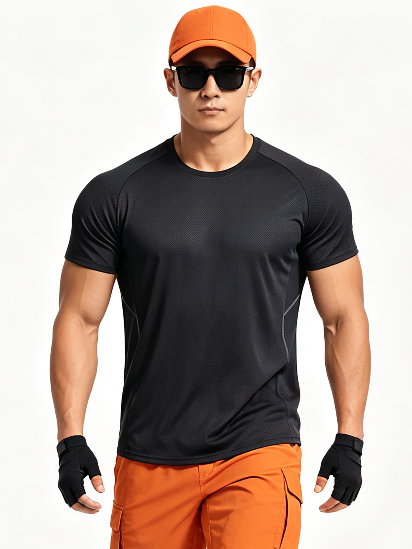 Camiseta de manga corta deportiva casual para hombres ropa de fitness de malla para hombres baloncesto suelto al aire libre más tamaño superior de secado rápido