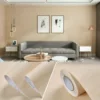 [Thick linen pattern] Beige - 60cm wide x 1 meter long