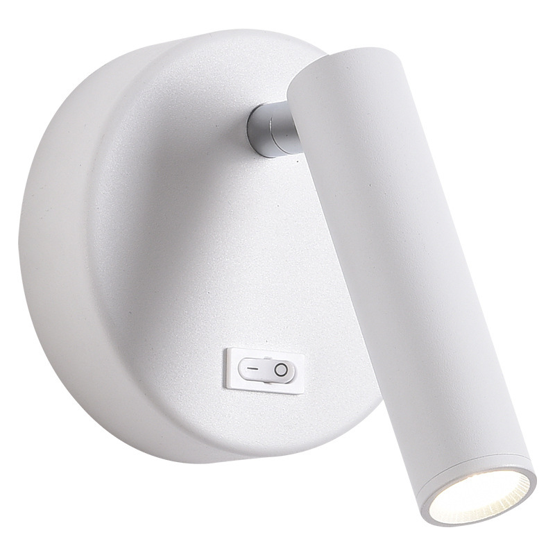 lámpara de cabezal de cama moderna lámpara de pared de lectura correa abierta nórdica transfronteriza lámpara de pared de lectura interior interruptor de ojos para niños simple protección