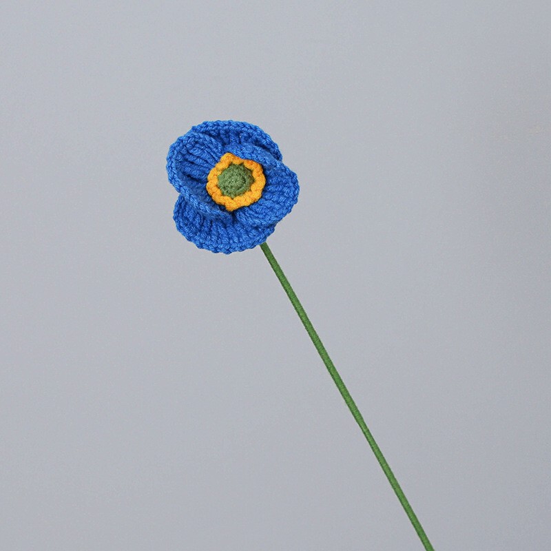 クロスボーダーの手編みの完成品の小さい花束は花の毛糸のメリヤスの花束を模倣します。|undefined
