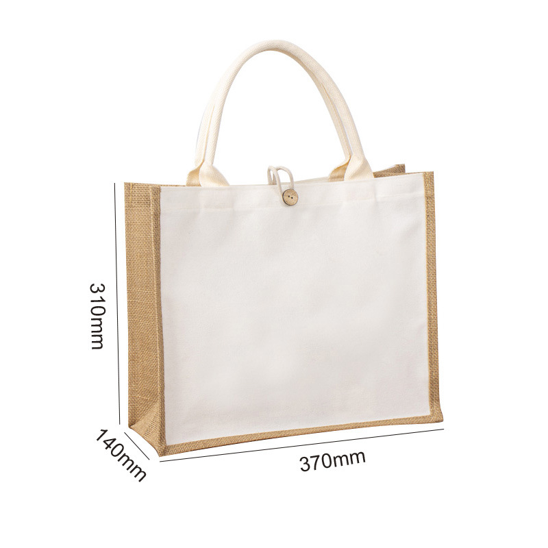 37 de largo, 14 de ancho y 31 de alto; Yute; 100% Yute